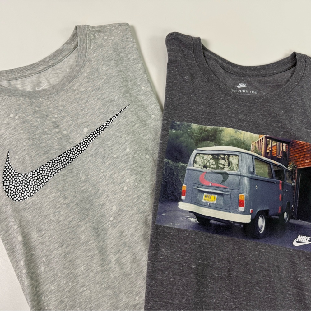 Nike T-Shirt Bundle of 2 New NWT Graphic Tees minibus VW Waterspot Tees
